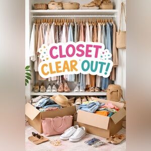 MAJOR CLOSET CLEAN OUT!